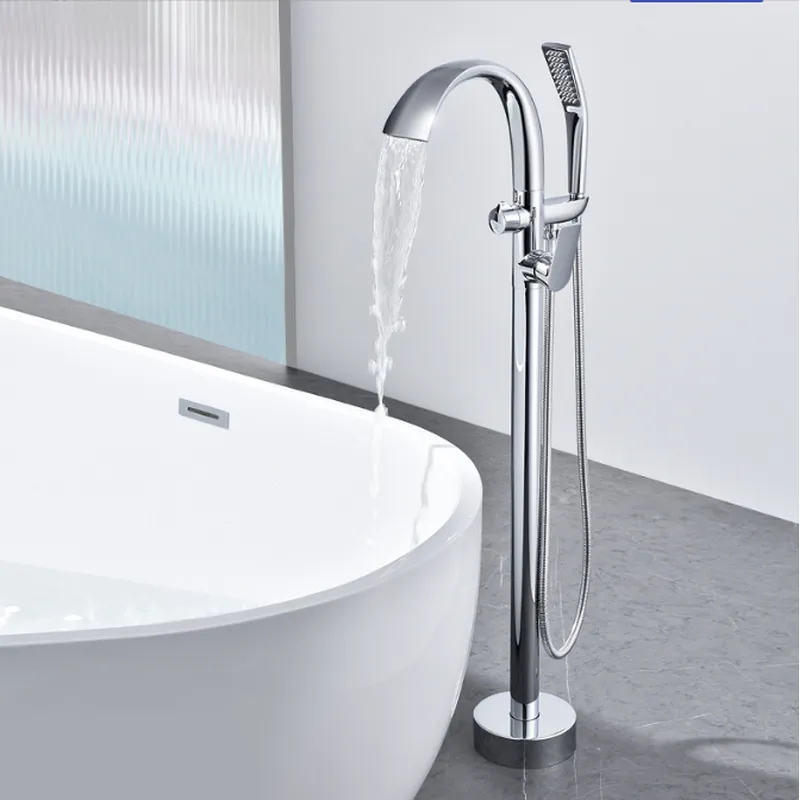 sanitaryware Bathroom Faucet Mixer Floor-to-ceiling bathtub fauce