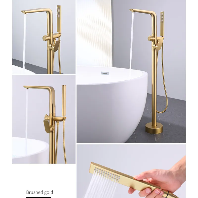 OEM sanitaryware Bathroom Faucet Mixer Floor-to-ceiling bathtub faucet