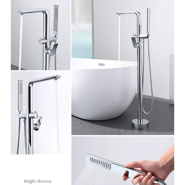 OEM sanitaryware Bathroom Faucet Mixer Floor-to-ceiling bathtub faucet