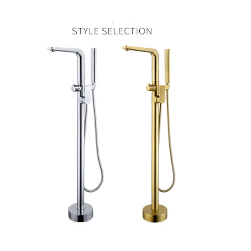 OEM sanitaryware Bathroom Faucet Mixer Floor-to-ceiling bathtub faucet
