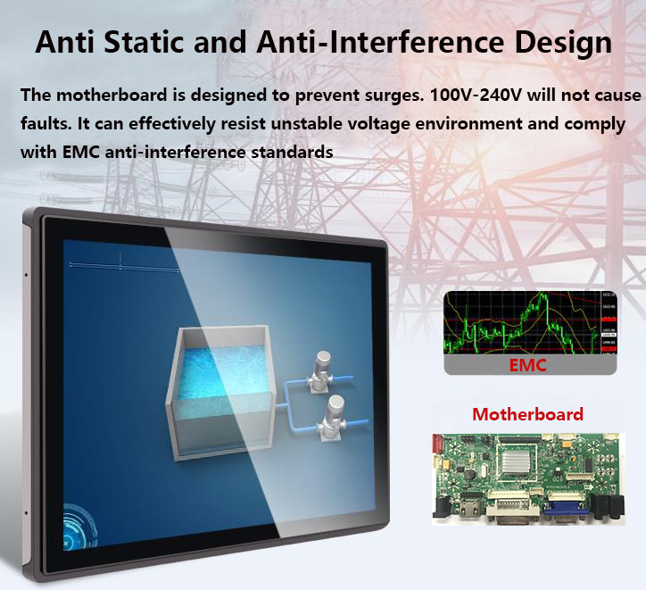 10.1 inch touch lcd monitor with capactive touch screen