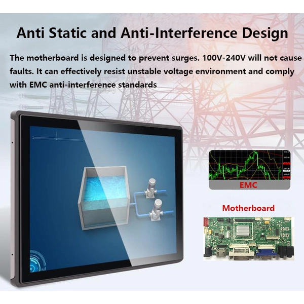 10.1 inch touch lcd monitor with capactive touch screen