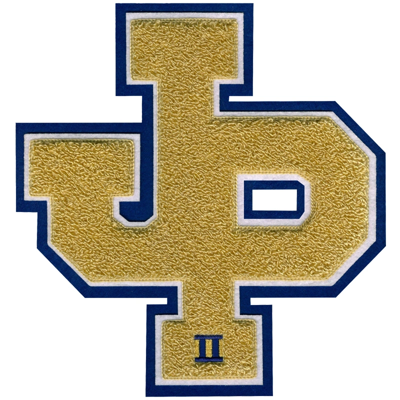 veste letterman lettres chenille patchs badges thermocollants