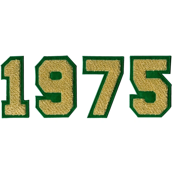 letterman patches, chenille greek years patches