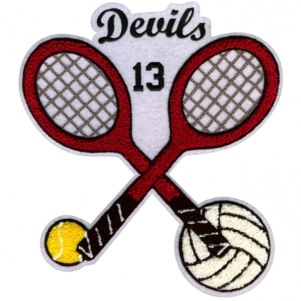 veste letterman lettres chenille patchs badges thermocollants