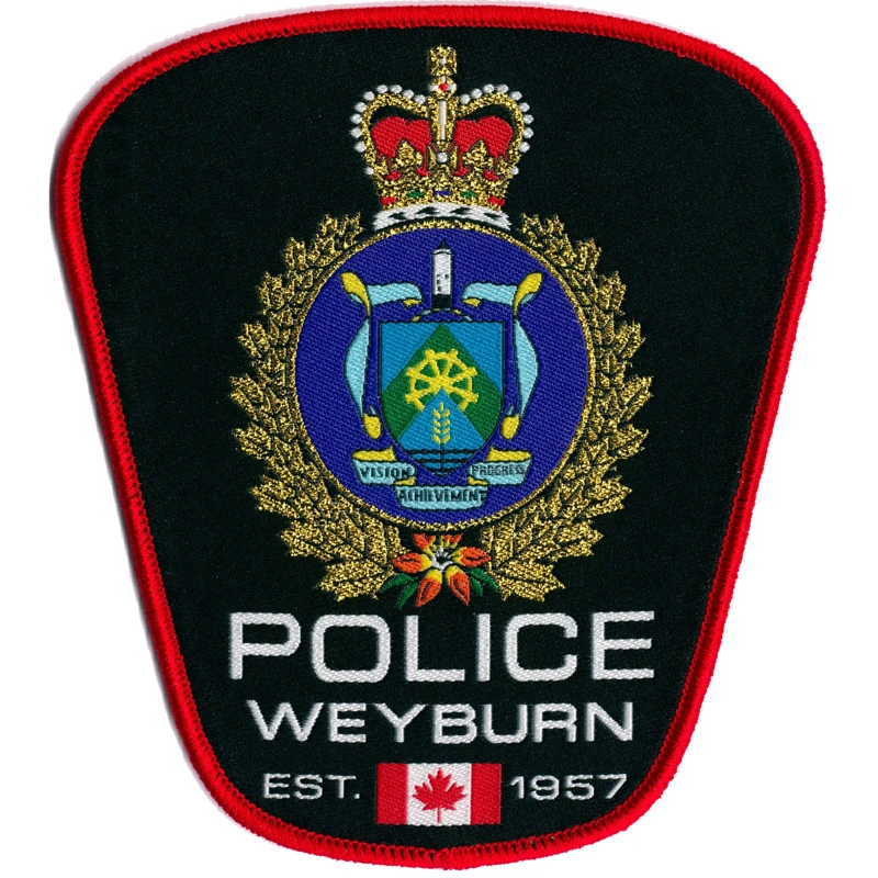 тканые нашивки-лейблы, тканые бейджи-лейблы для форменной одежды 