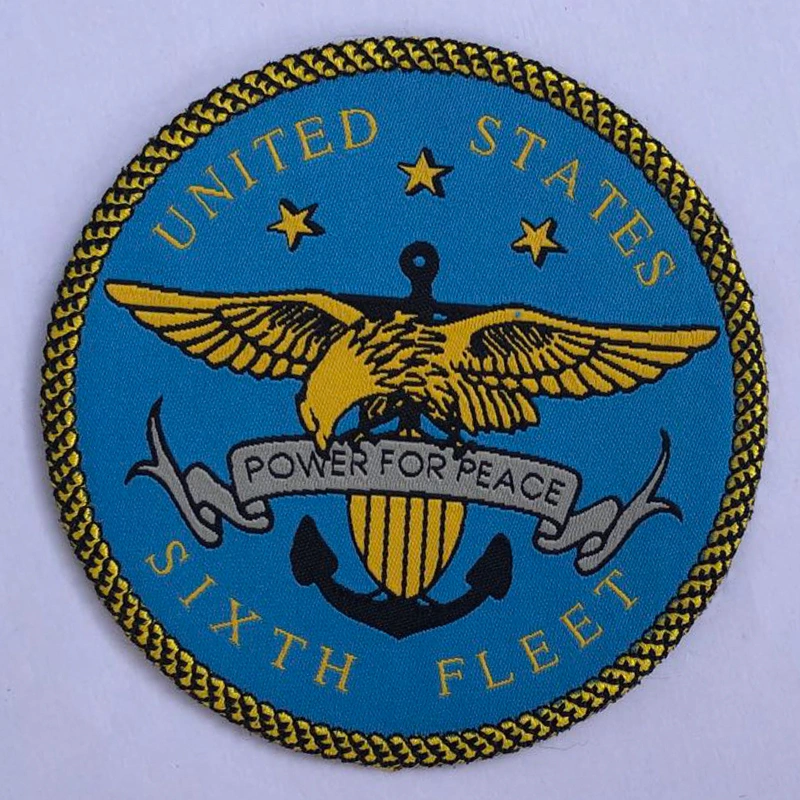 тканые нашивки-лейблы, тканые бейджи-лейблы для форменной одежды 