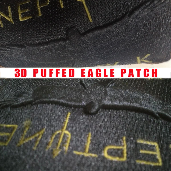 3D puffed embroidered patches, puff embroidered badges