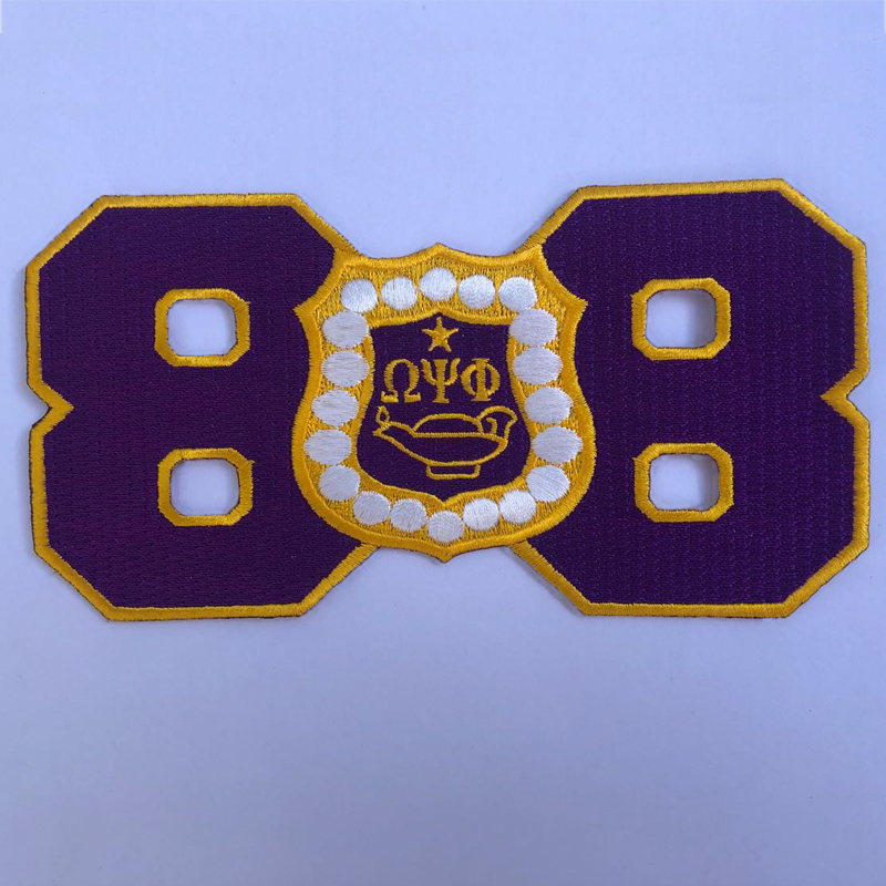 Omega psi phi hot sale chenille patches