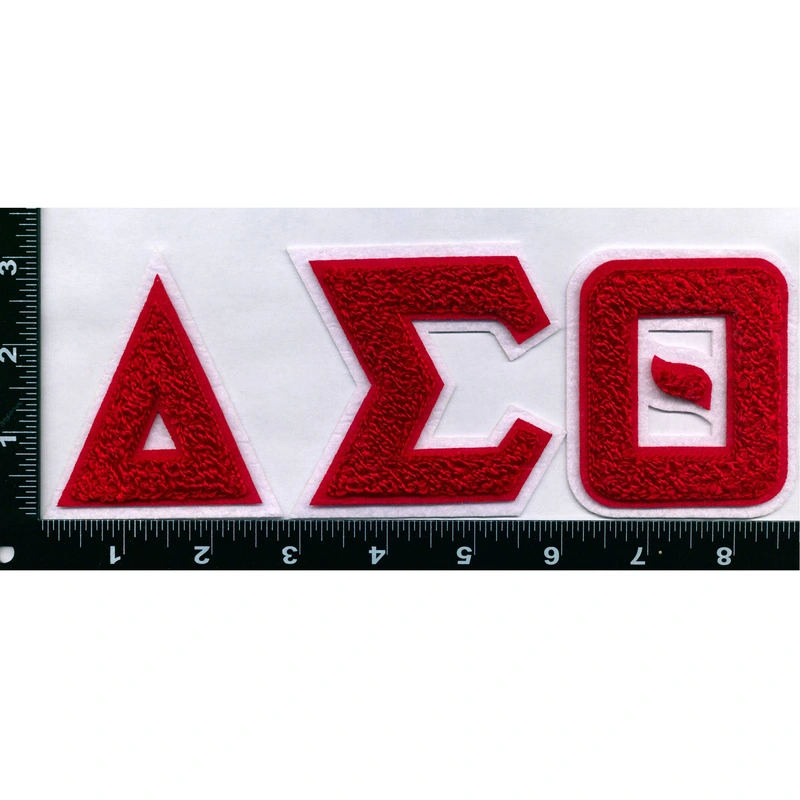 Sorority Peel & Stick Chenille Patch Letter sets - Greek Gear