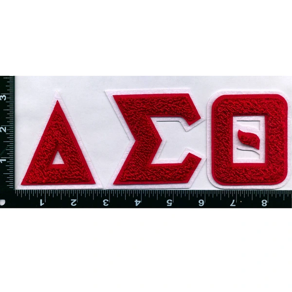 утюг на греческих нашивках с буквами синели для греческой одежды