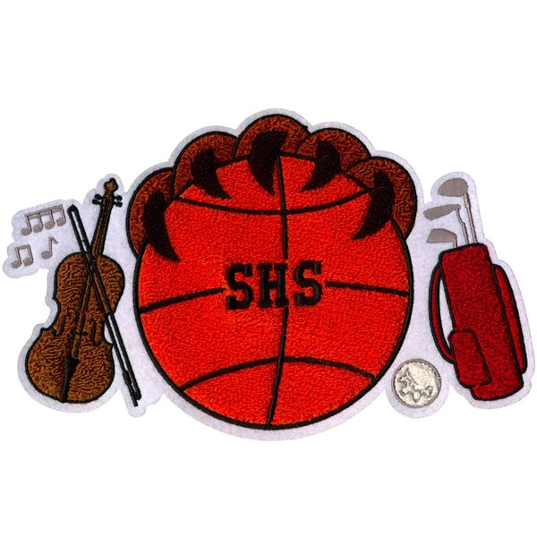 veste letterman lettres chenille patchs badges thermocollants