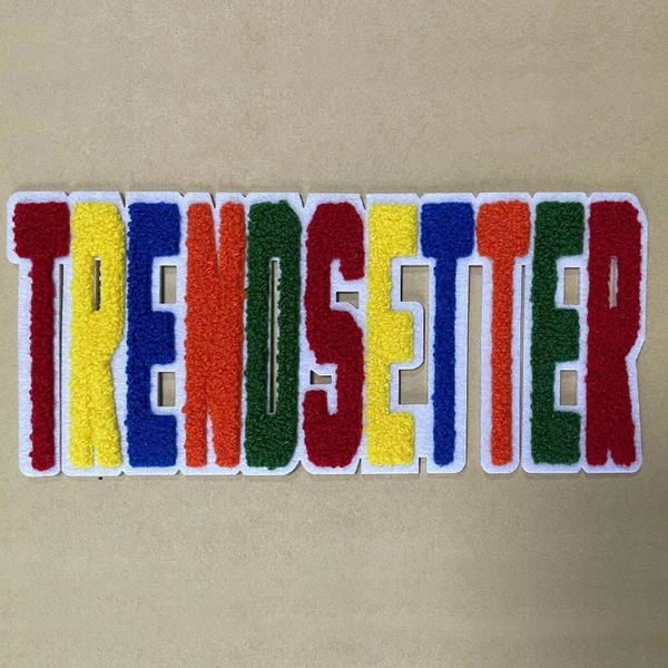 veste letterman chenille script lettres patchs badges