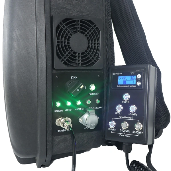 1,5-километровый рюкзак БПЛА направленная антенна gps l1l2 2,4g 5,8g система защиты от беспилотников