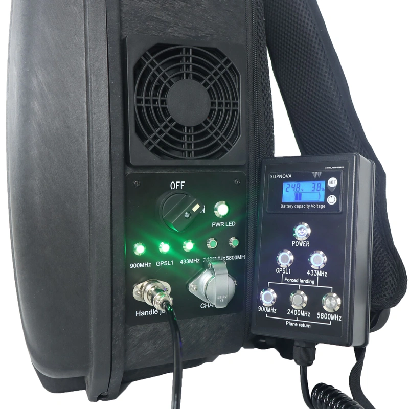 1,5-километровый рюкзак БПЛА направленная антенна gps l1l2 2,4g 5,8g система защиты от беспилотников
