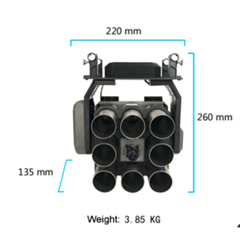 drone avec lanceur de gaz lacrymogène anti-terrorisme prévention des émeutes