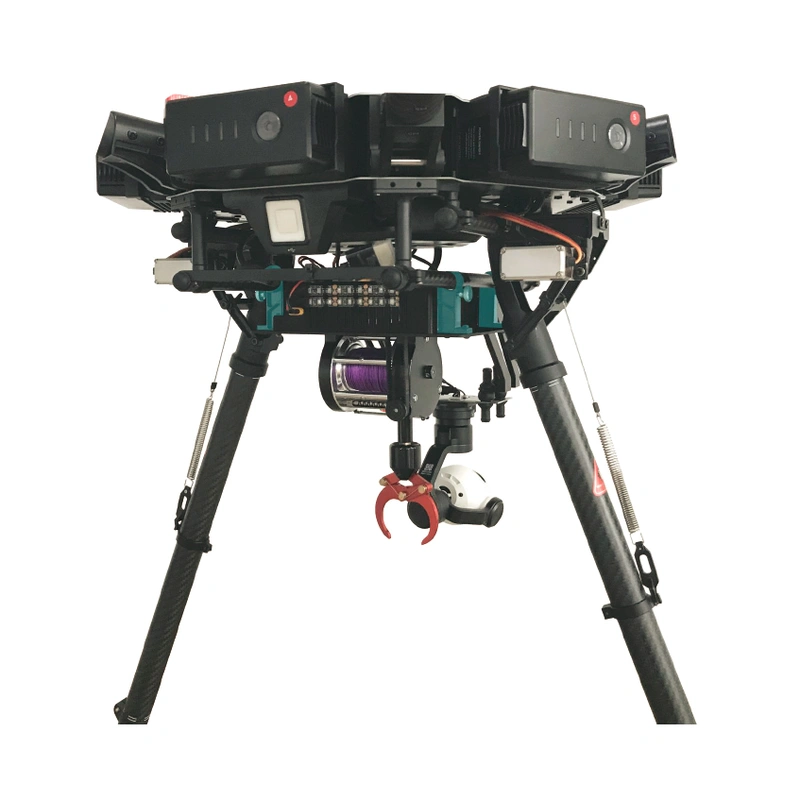 drone Lifebuoy delivery rope dropping system for emergency rescue