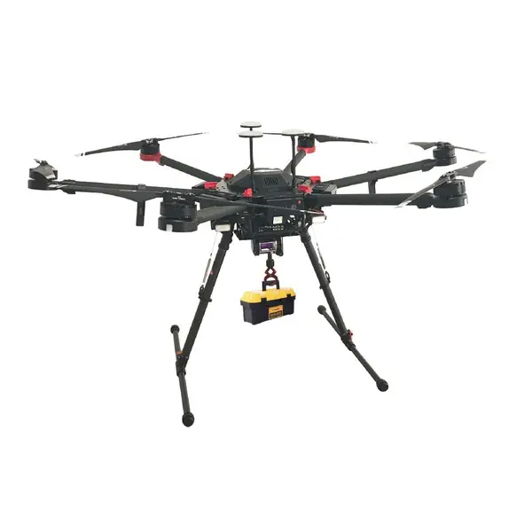 drone Lifebuoy delivery rope dropping system for emergency rescue