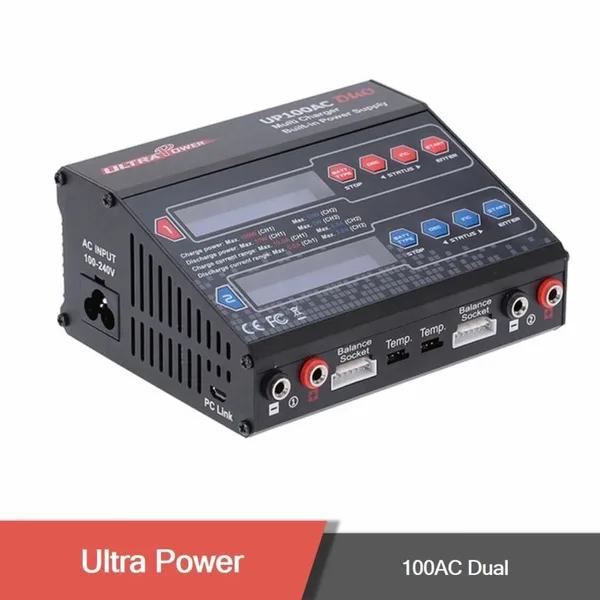 chargeur numérique ultra power up100ac duo ac/dc