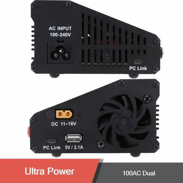 chargeur numérique ultra power up100ac duo ac/dc