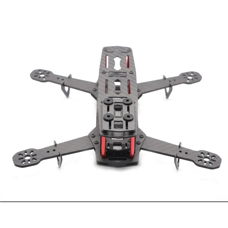 qav250 3k углеродное волокно 250 мм 4-осевой мини радиоуправляемый вертолет fpv quadcopter беспилотная рама в разобранном виде черный