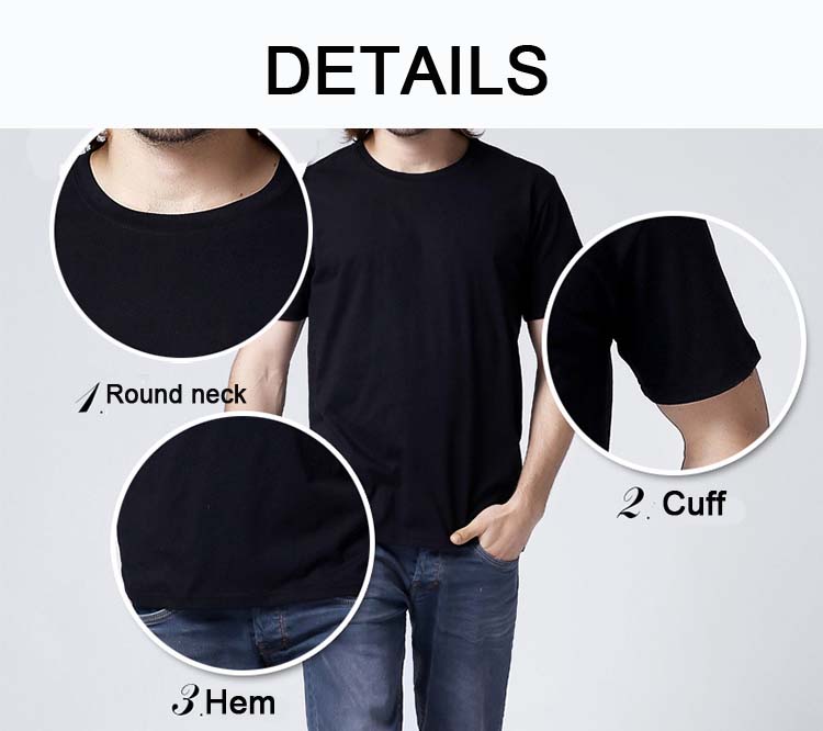 180g CVC stretchy seamless women and men's t shirt