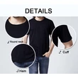 180g CVC stretchy seamless women and men's t shirt