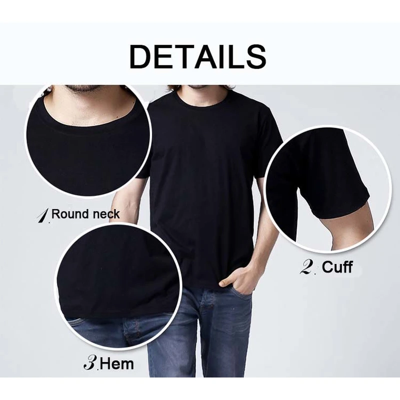 180g CVC stretchy seamless women and men's t shirt