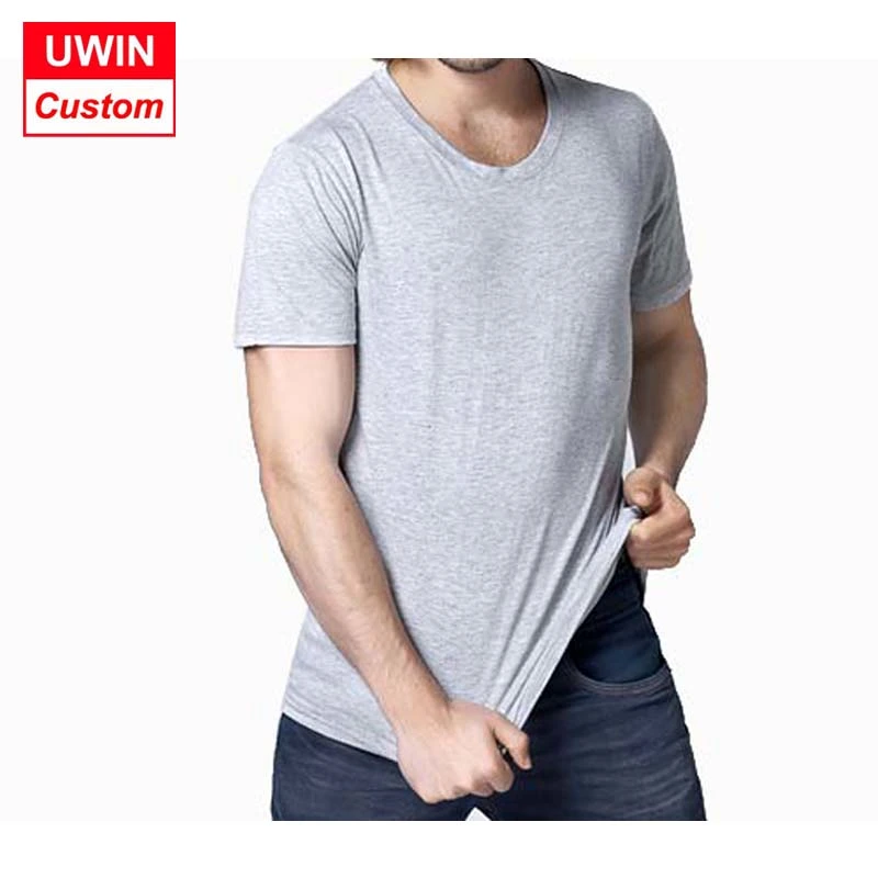 180g CVC stretchy seamless women and men's t shirt