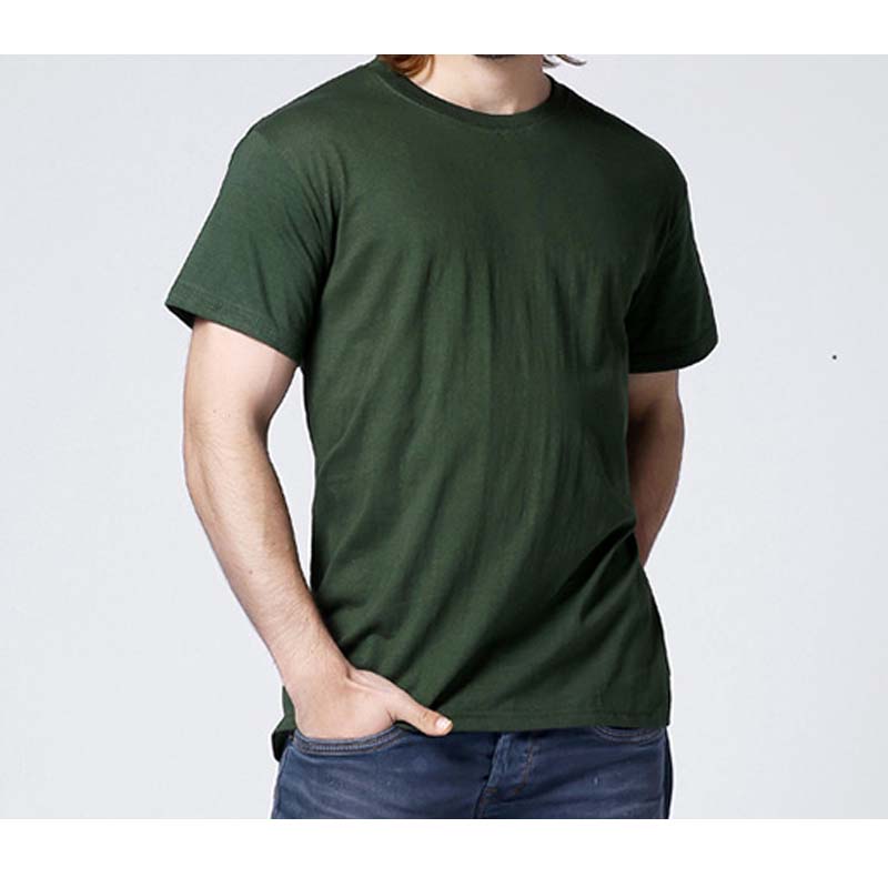 180g CVC stretchy seamless women and men's t shirt