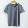 High quality 100%mercerized cotton Round neck women's t shirt