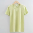 High quality 100%mercerized cotton Round neck women's t shirt
