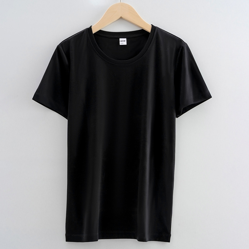 High quality 100%mercerized cotton Round neck women's t shirt