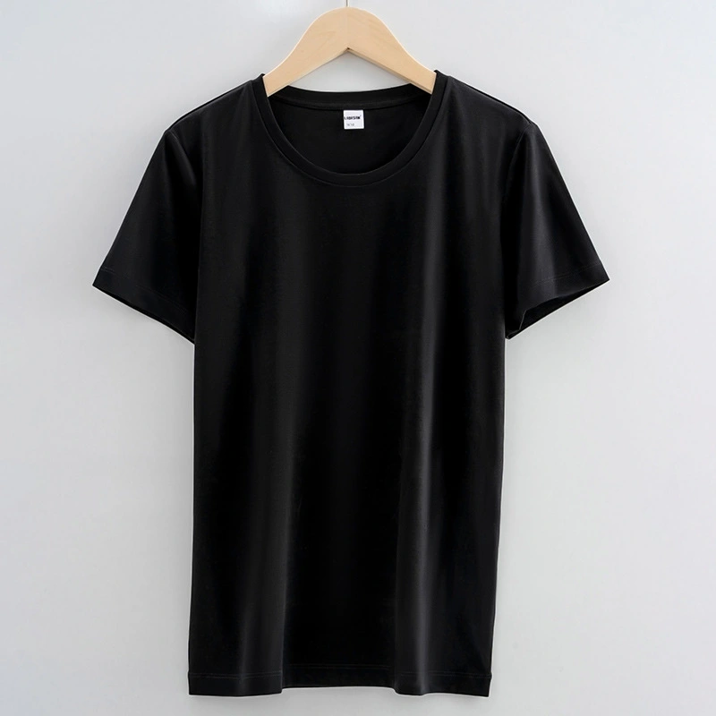 High quality 100%mercerized cotton Round neck women's t shirt