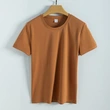 High quality 100%mercerized cotton Round neck women's t shirt