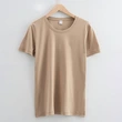 High quality 100%mercerized cotton Round neck women's t shirt