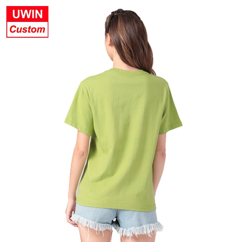 100%combed cotton seamless women and men's t shirt advertising shirt