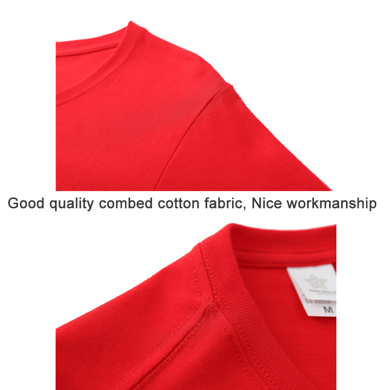 100%combed cotton seamless women and men's t shirt advertising shirt