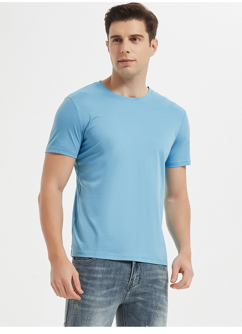 High quality 80S 190g 100%mercerized cotton men's t shirt