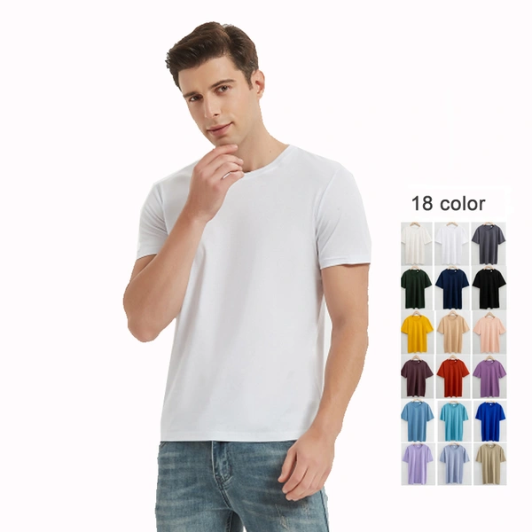 High quality 80S 190g 100%mercerized cotton men's t shirt