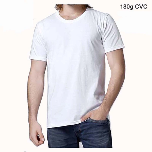 180g CVC stretchy seamless women and men's t shirt
