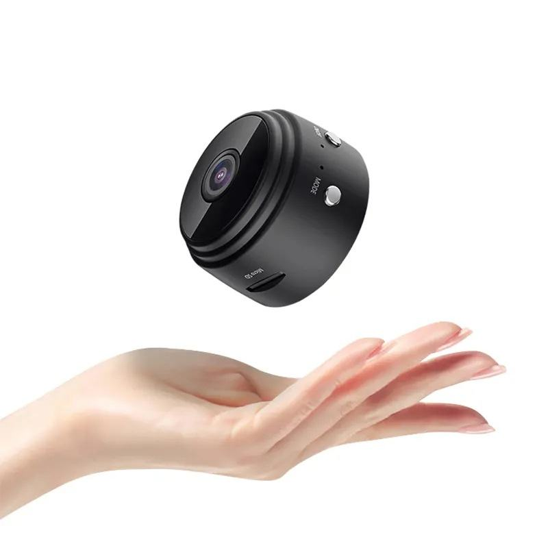 Microcamera portatile A9 - HD 1080p, telecomando Wi-Fi e visione notturna a infrarossi