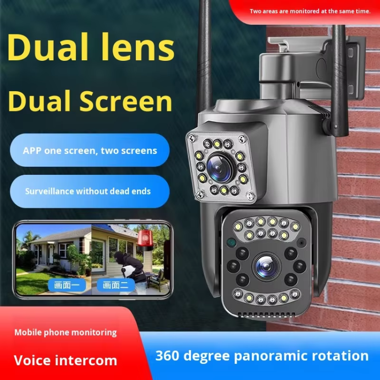 v380pro двооб'єктивна кульова камера - 1080p HD, 360° без сліпих зон та водонепроникний Wi-Fi