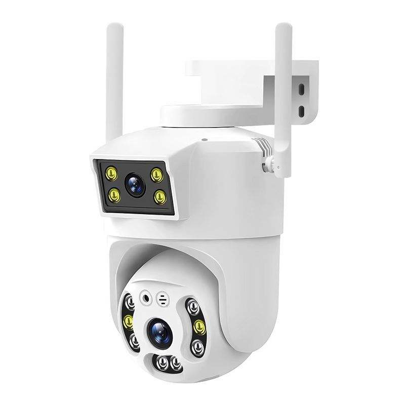 V380Pro Binocular Smart Camera - 360° Panoramic, 2MP HD & Weatherproof Outdoor Monitoring