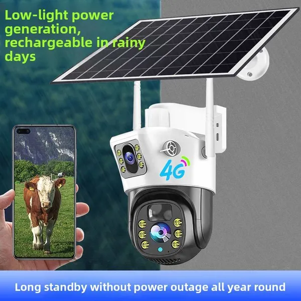 найкраща вулична сонячна камера - v380pro hd, захист від крадіжки та водонепроникний моніторинг на 360°