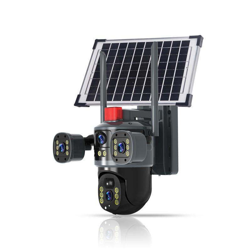 V380 Solar Security Camera - 360° HD, AI Tracking & Full Color Night Vision