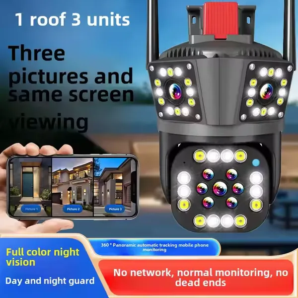 Cloudbirds v360pro ai PTZ kamera - 4g/wifi, trostruki CMOS i 360° panoramski noćni vid