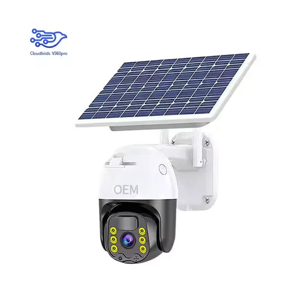 Камера видеонаблюдения Cloudbirds V360Pro 3 Мп с солнечной батареей — водонепроницаемая IP66, слежение с помощью искусственного интеллекта и ночное видение