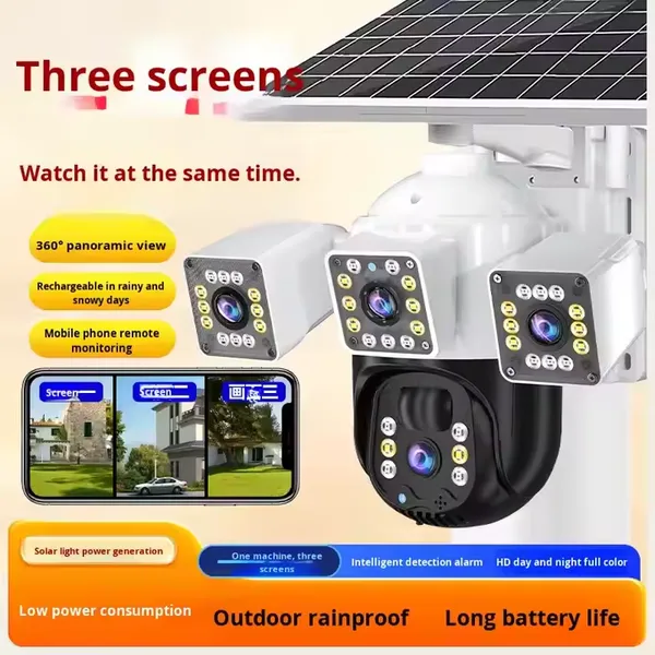 Cloudbirds V360pro 3MP Solar Security Camera – IP66 Waterproof, AI Tracking & Night Vision