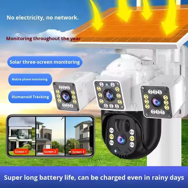 Cloudbirds V360pro 3MP Solar Security Camera – IP66 Waterproof, AI Tracking & Night Vision